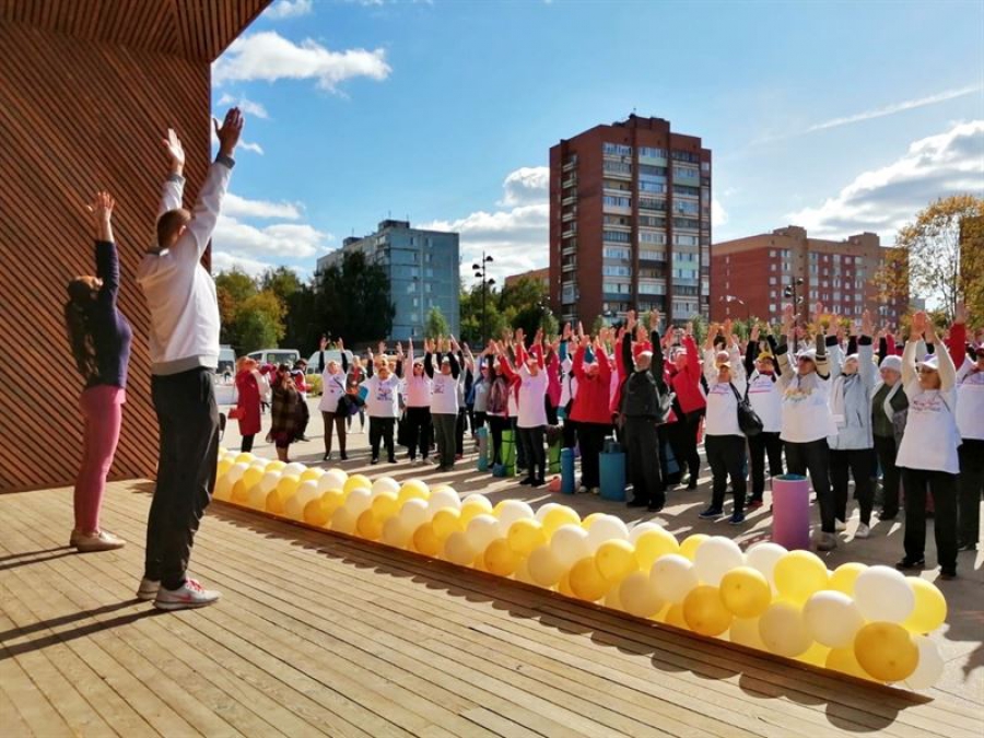 Фестиваль йоги для граждан пожилого возраста в Орехово-Зуево